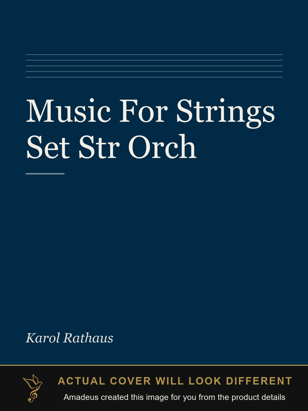 Music For Strings Set Str Orch - Amadeus created this image from the product details; the actual cover will look different