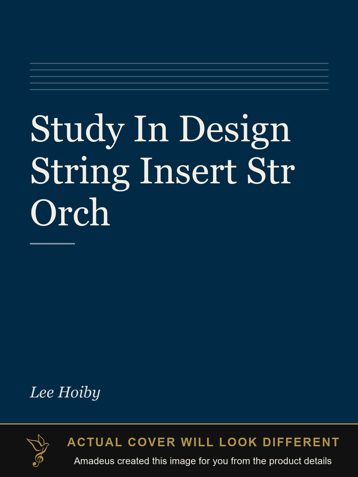 Study In Design String Insert Str Orch - Amadeus created this image from the product details; the actual cover will look different