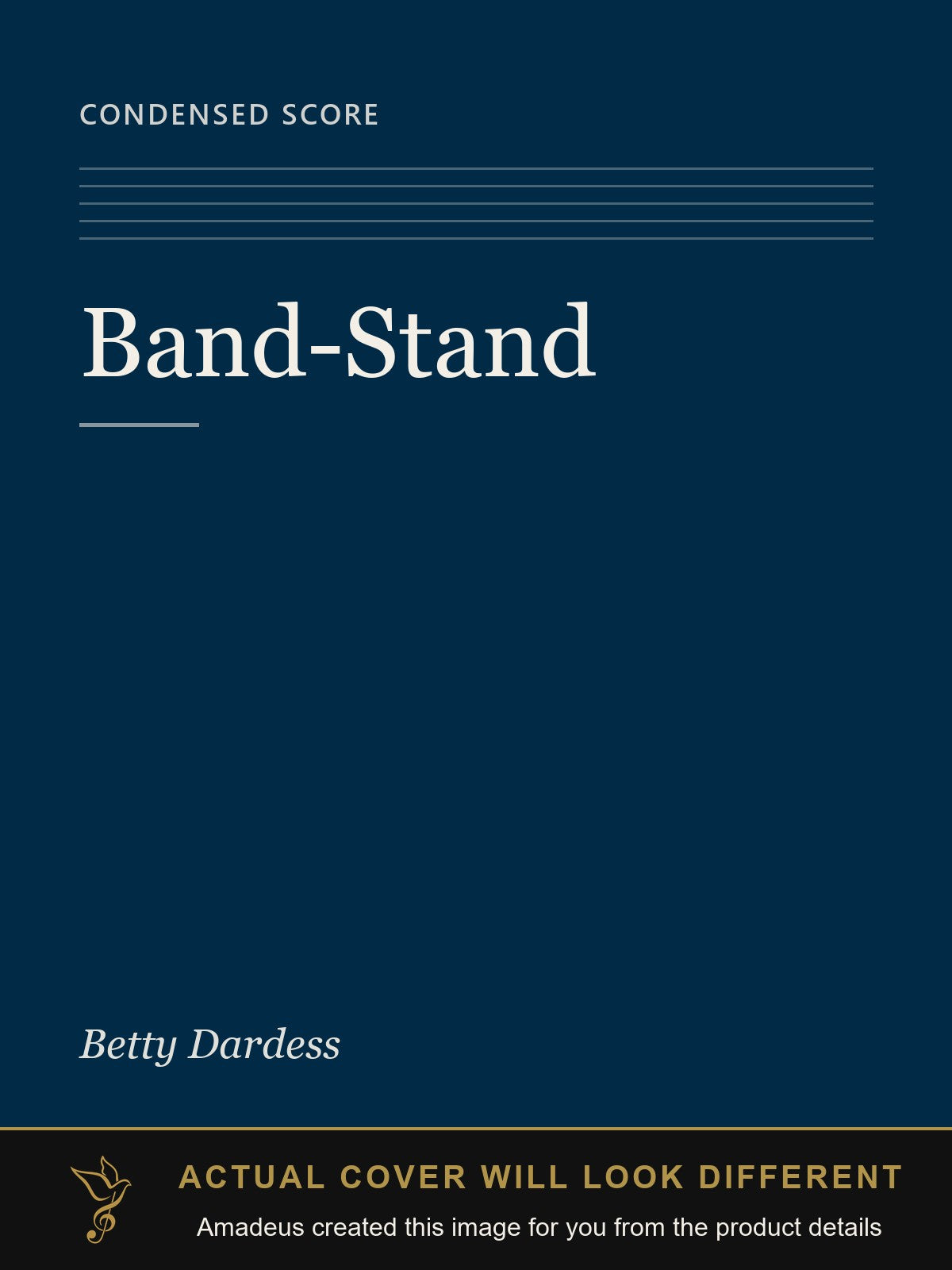 Band-Stand - Amadeus created this image from the product details; the actual cover will look different
