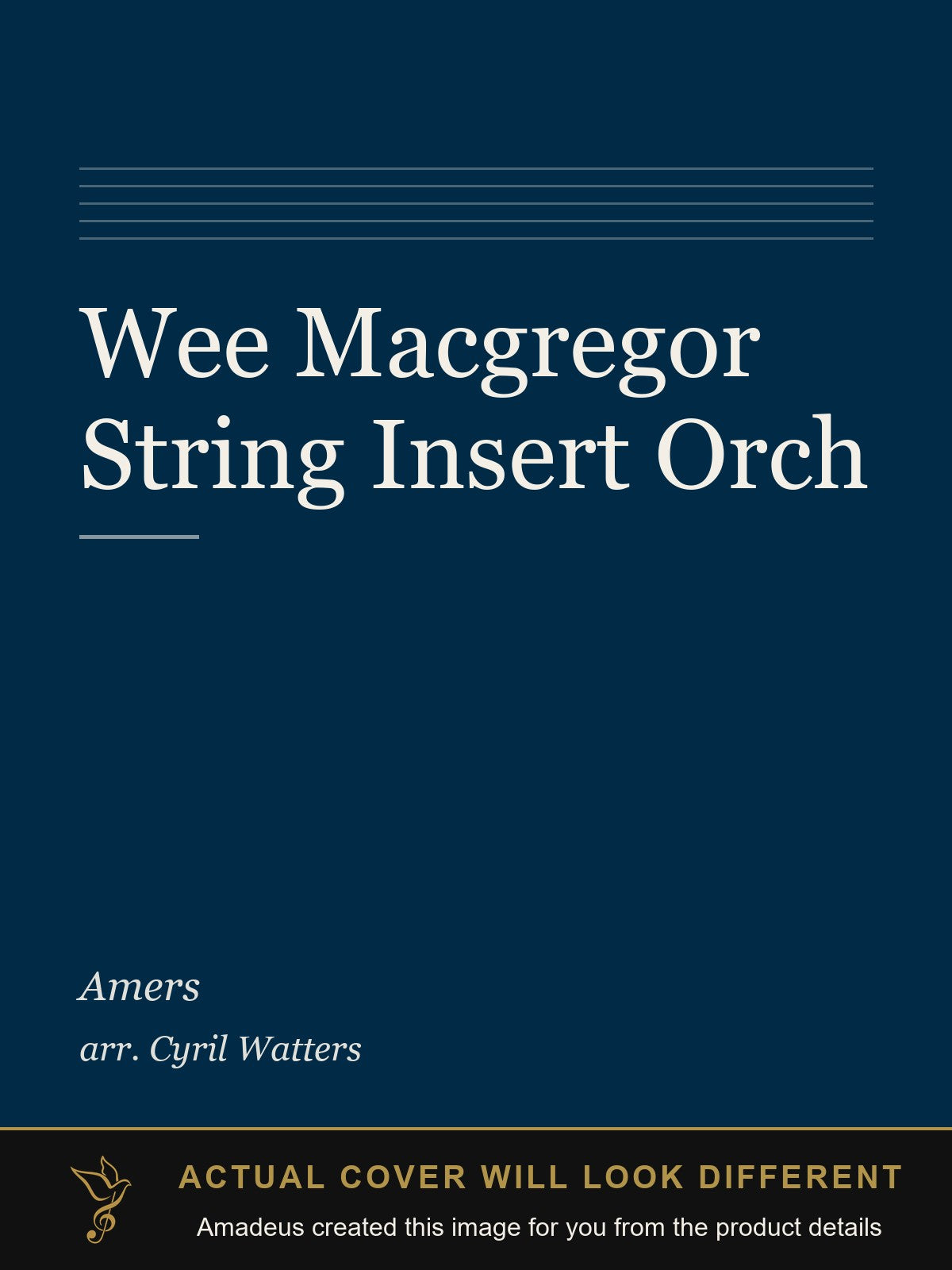 Wee Macgregor String Insert Orch - Amadeus created this image from the product details; the actual cover will look different