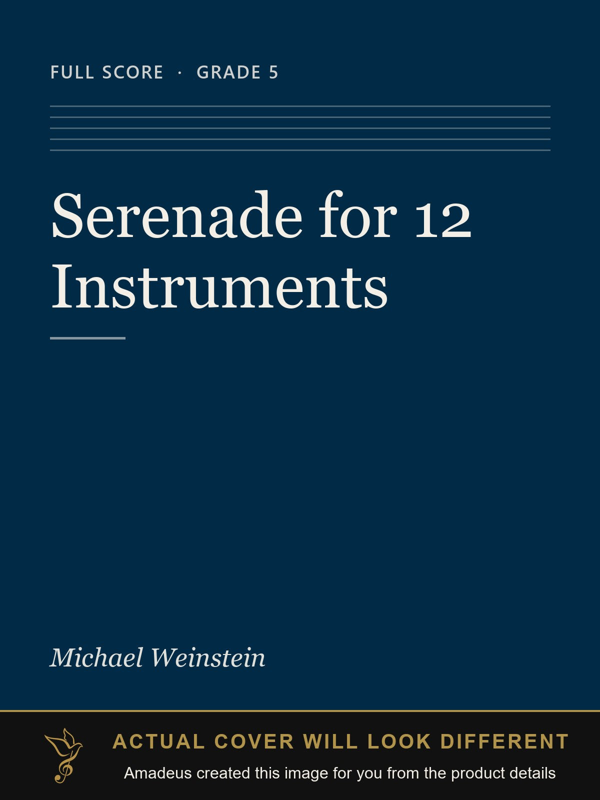 Serenade for 12 Instruments - Amadeus created this image from the product details; the actual cover will look different