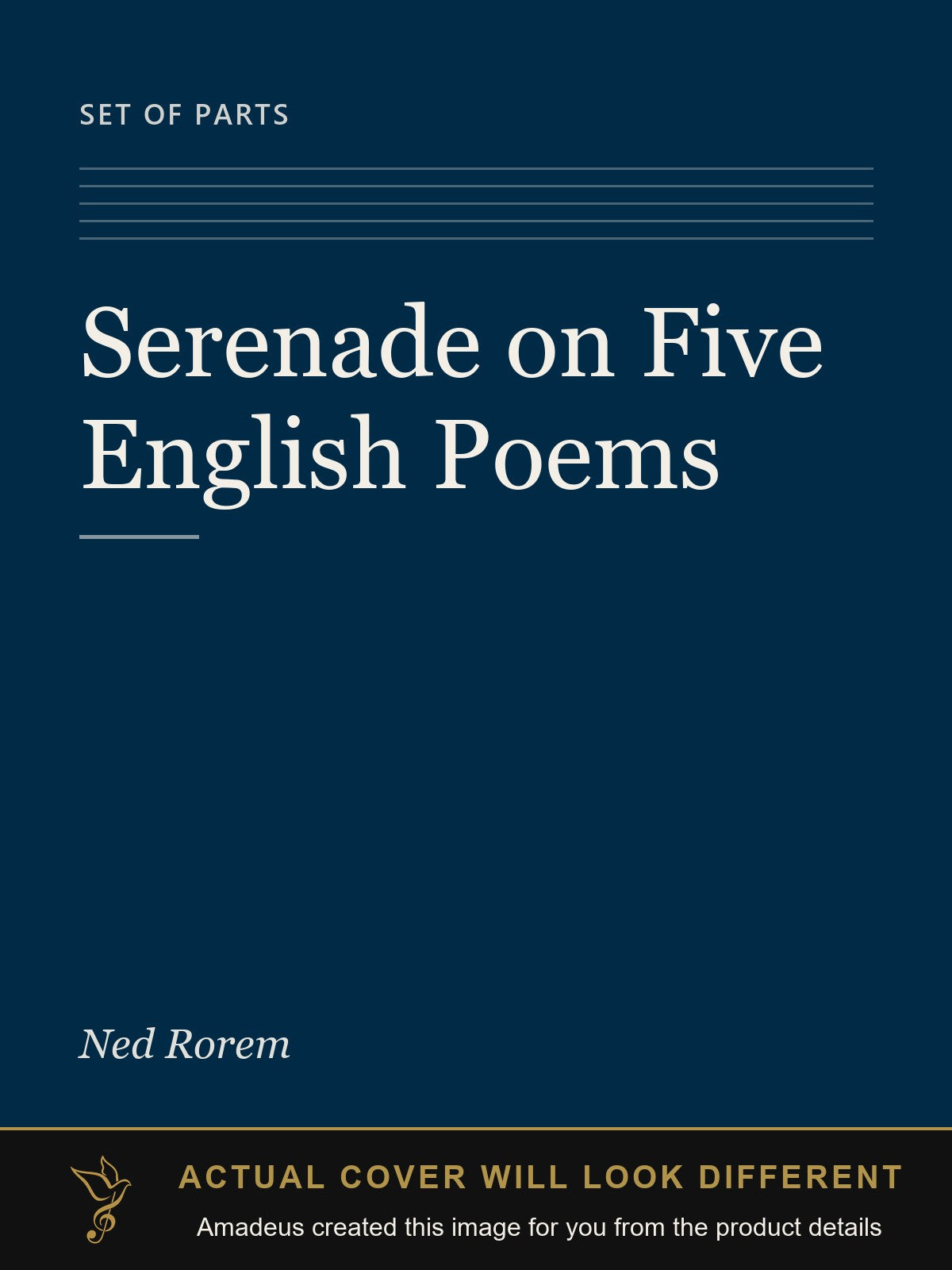 Serenade on Five English Poems - Amadeus created this image from the product details; the actual cover will look different