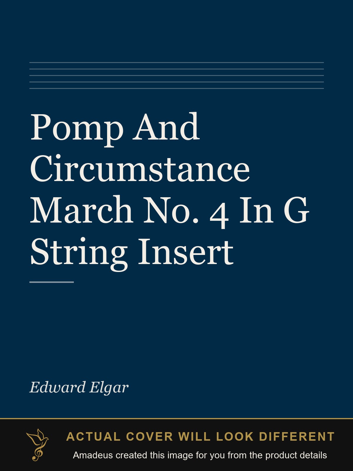 Pomp And Circumstance March No. 4 In G String Insert - Amadeus created this image from the product details; the actual cover will look different