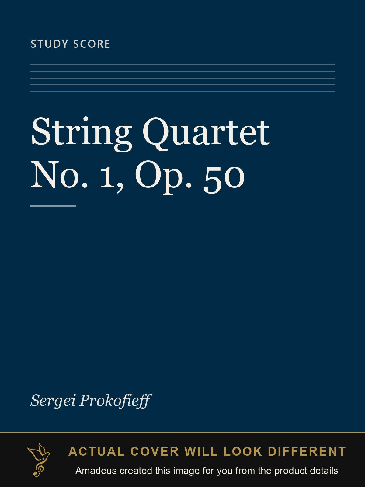 String Quartet No. 1, Op. 50 - Amadeus created this image from the product details; the actual cover will look different