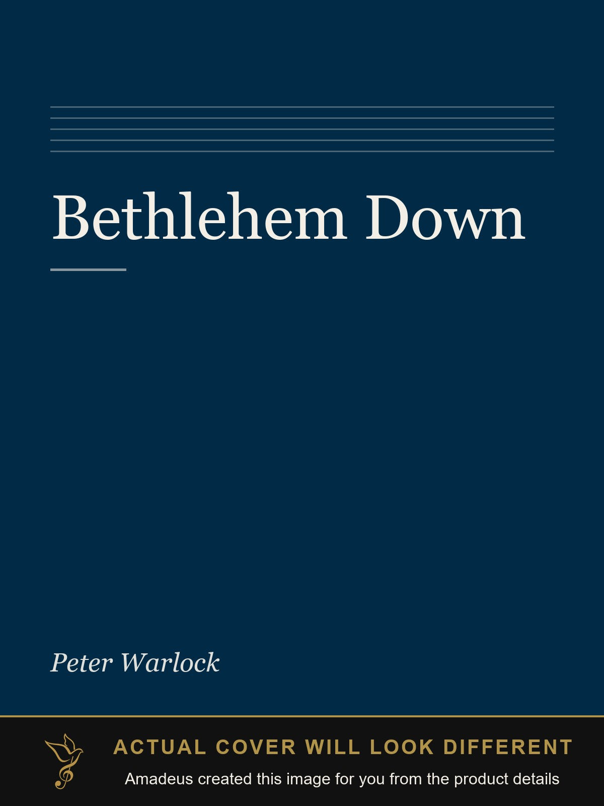 Bethlehem Down - Amadeus created this image from the product details; the actual cover will look different