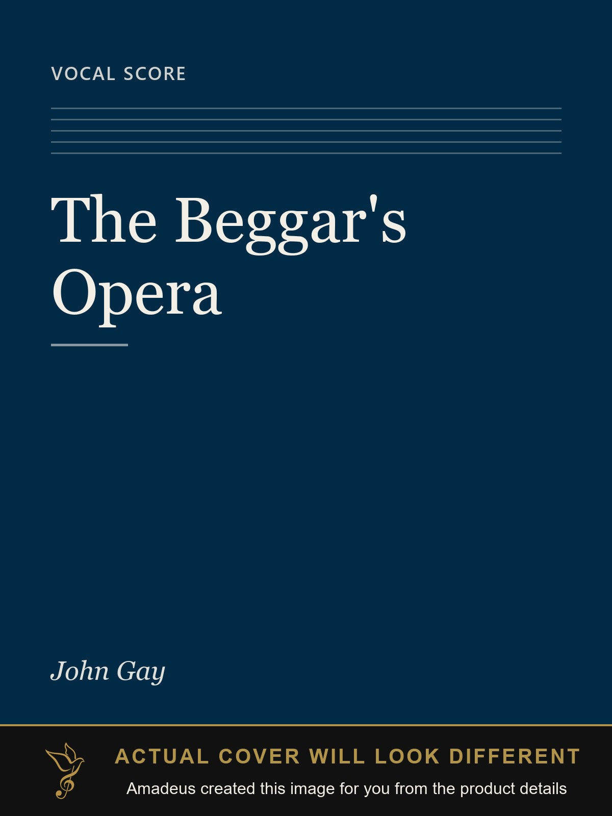 The Beggar's Opera - Amadeus created this image from the product details; the actual cover will look different