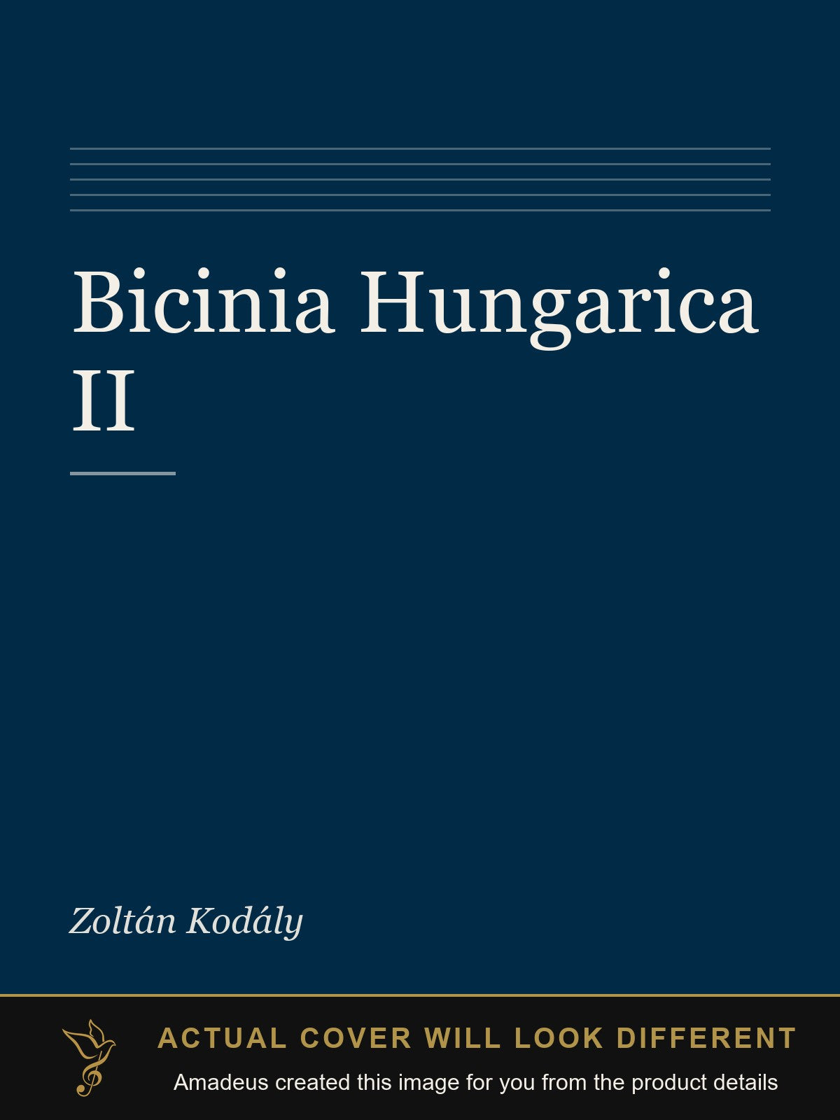 Bicinia Hungarica II - Amadeus created this image from the product details; the actual cover will look different
