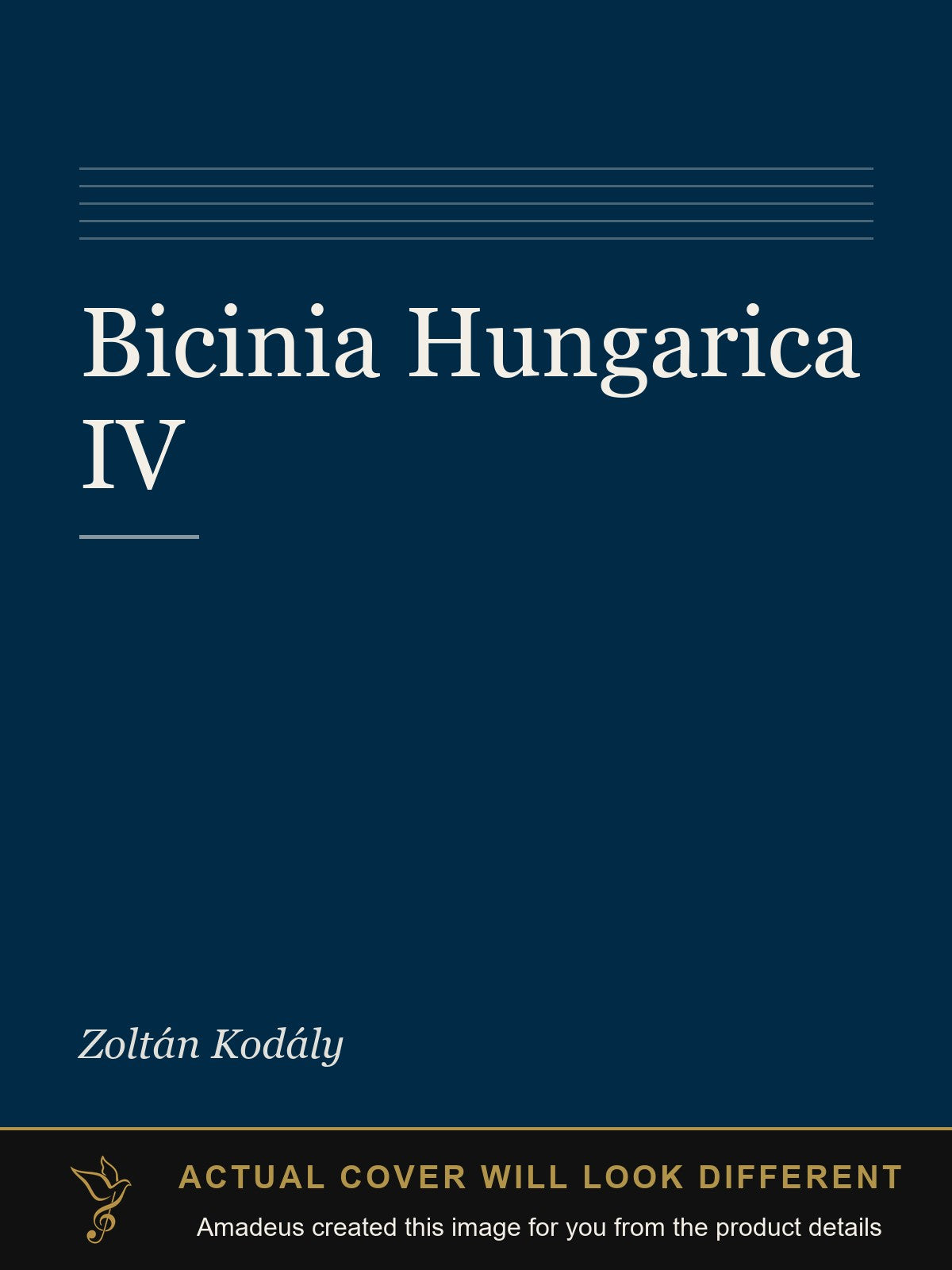 Bicinia Hungarica IV - Amadeus created this image from the product details; the actual cover will look different