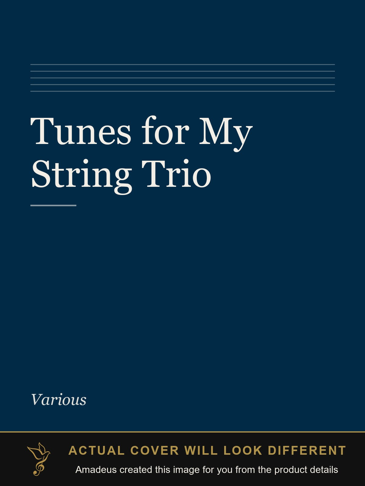 Tunes for My String Trio - Amadeus created this image from the product details; the actual cover will look different