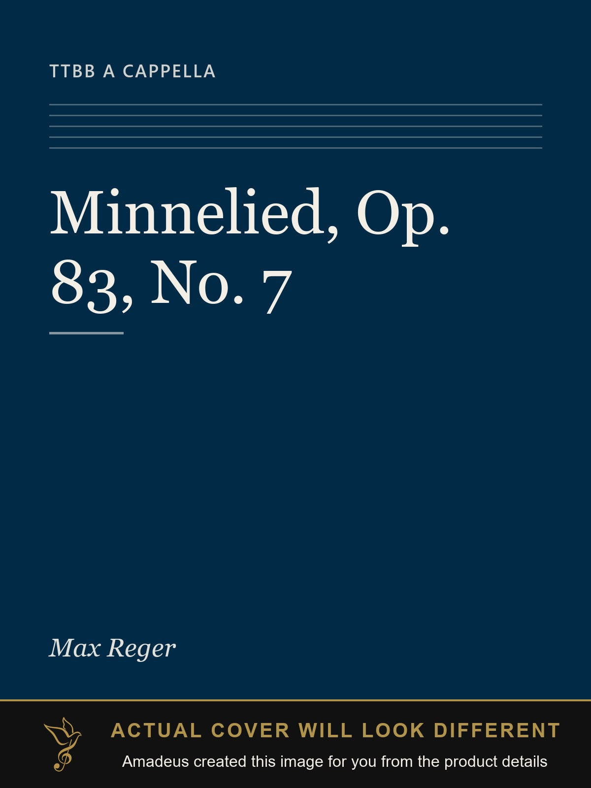 Minnelied, Op. 83, No. 7 - Amadeus created this image from the product details; the actual cover will look different