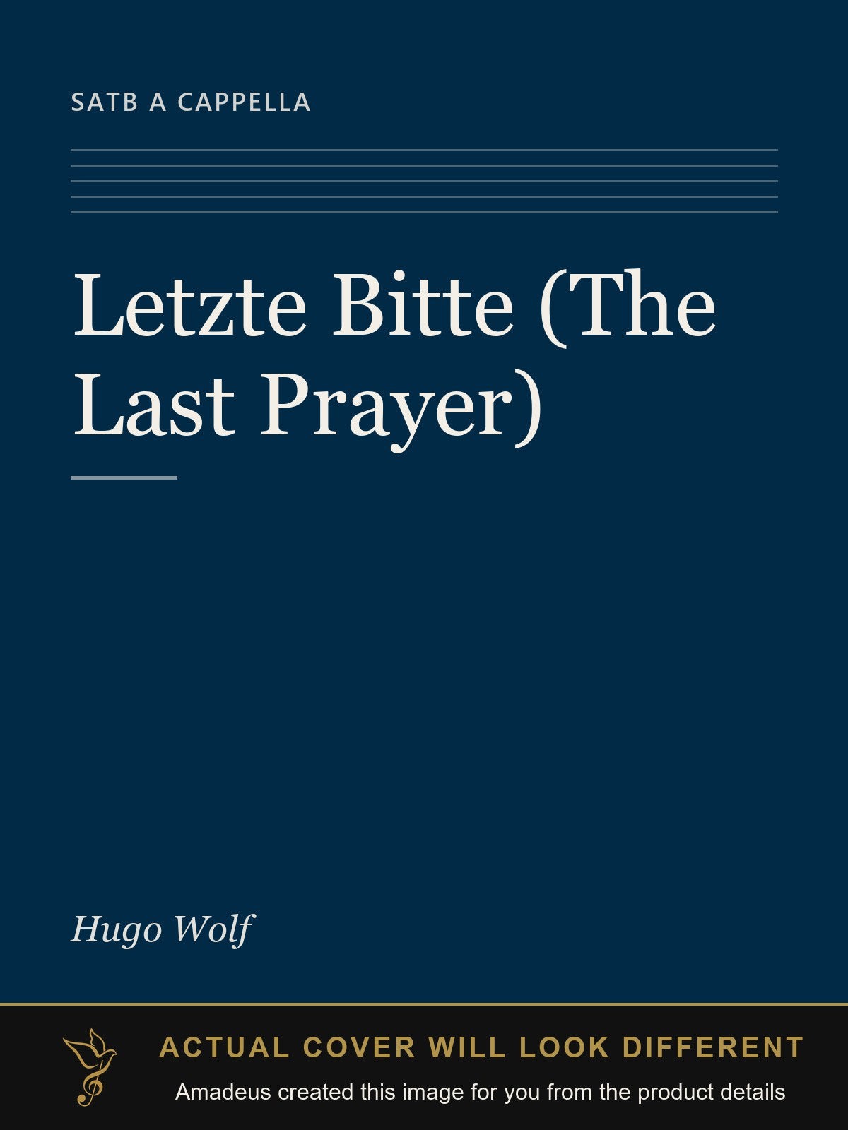 Letzte Bitte (The Last Prayer) - Amadeus created this image from the product details; the actual cover will look different