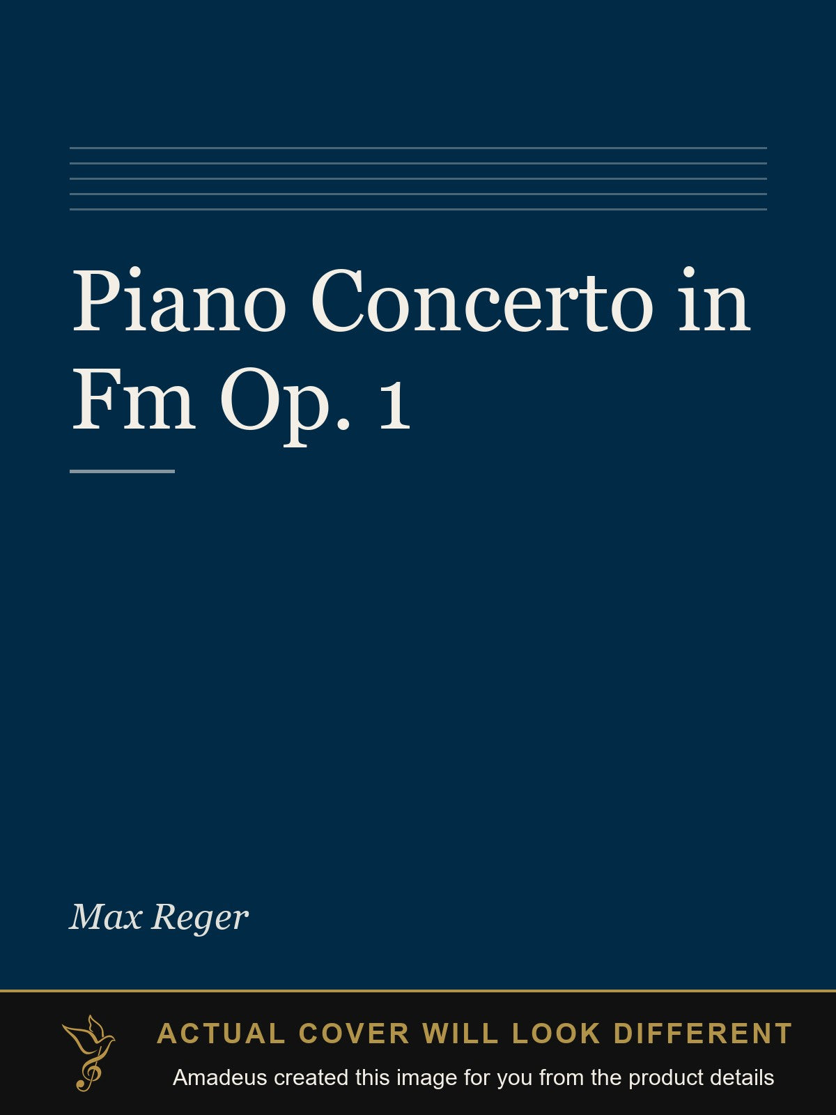 Piano Concerto in Fm Op. 1 - Amadeus created this image from the product details; the actual cover will look different