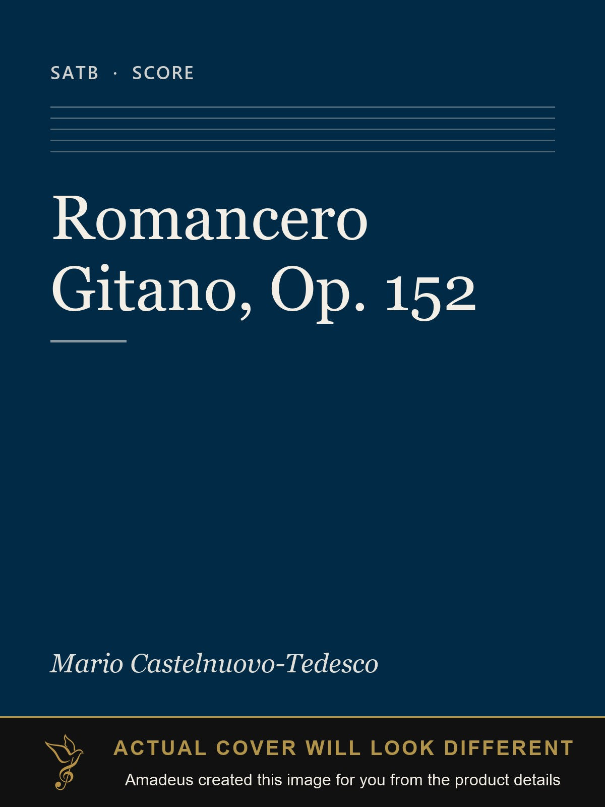 Romancero Gitano, Op. 152 - Amadeus created this image from the product details; the actual cover will look different