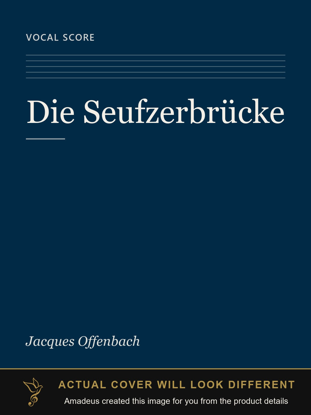 Die Seufzerbrücke - Amadeus created this image from the product details; the actual cover will look different