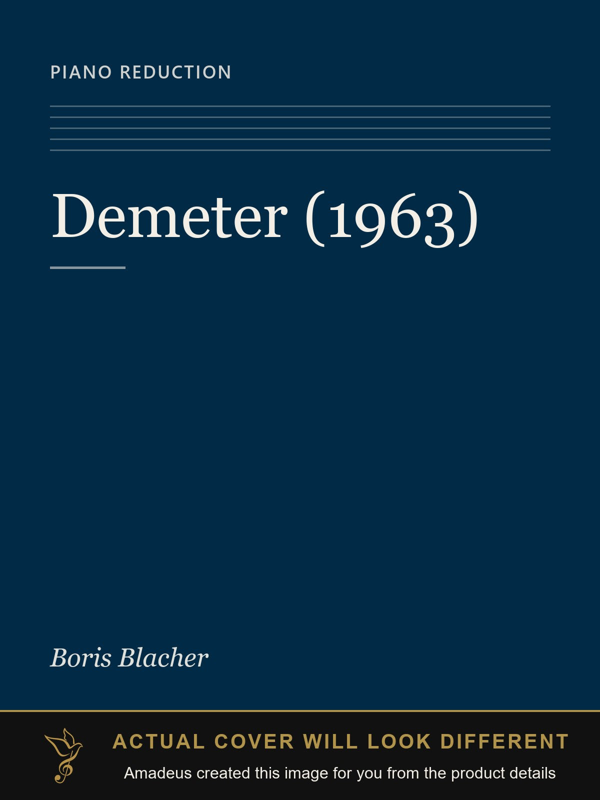 Demeter (1963) - Amadeus created this image from the product details; the actual cover will look different