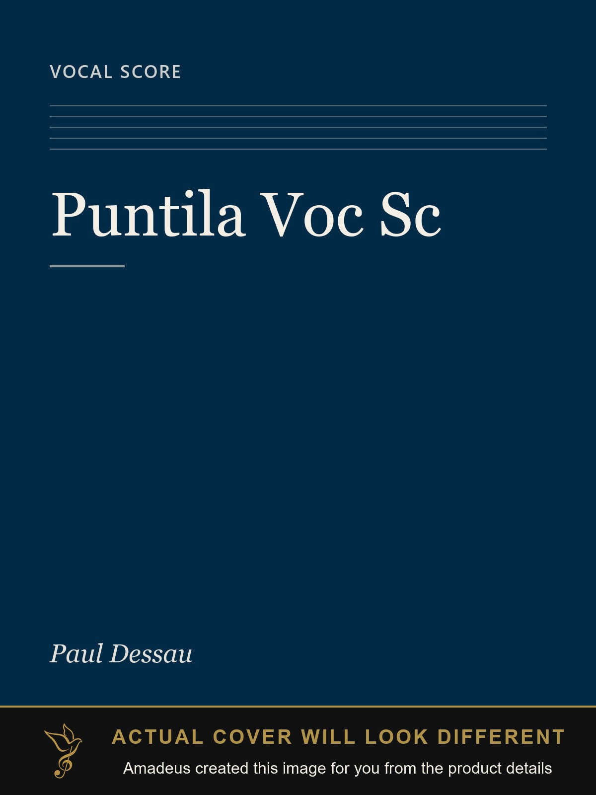 Puntila  Voc Sc - Amadeus created this image from the product details; the actual cover will look different