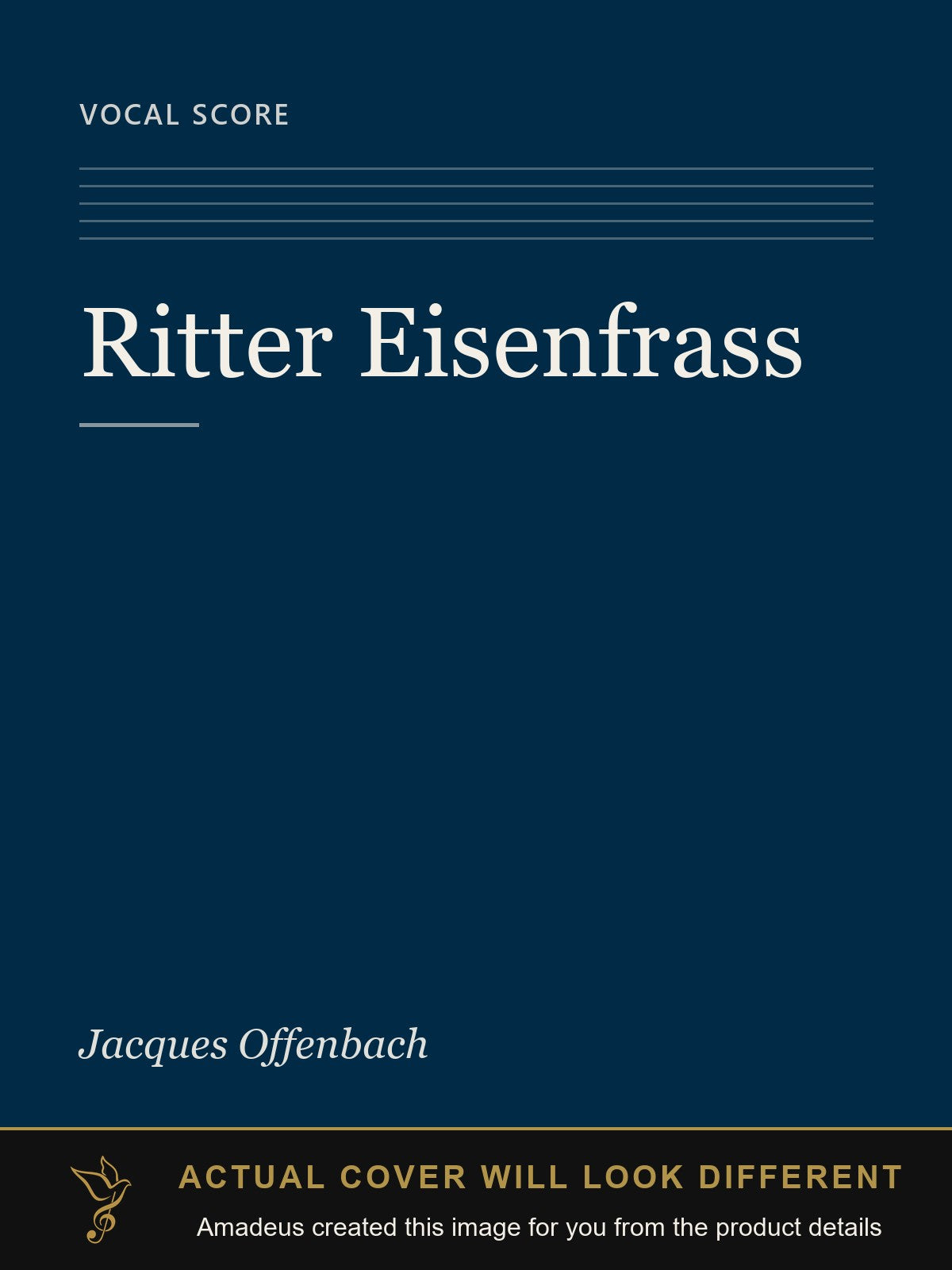 Ritter Eisenfrass - Amadeus created this image from the product details; the actual cover will look different