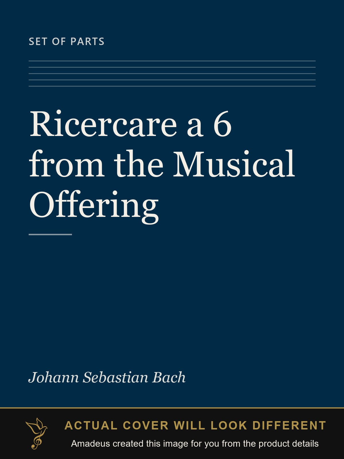 Ricercare a 6 from the Musical Offering - Amadeus created this image from the product details; the actual cover will look different