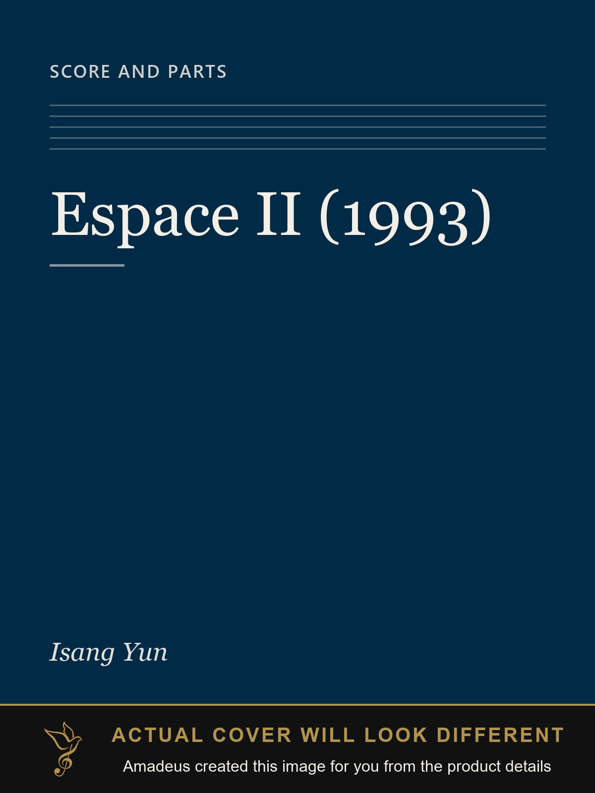 Espace II (1993) - Amadeus created this image from the product details; the actual cover will look different