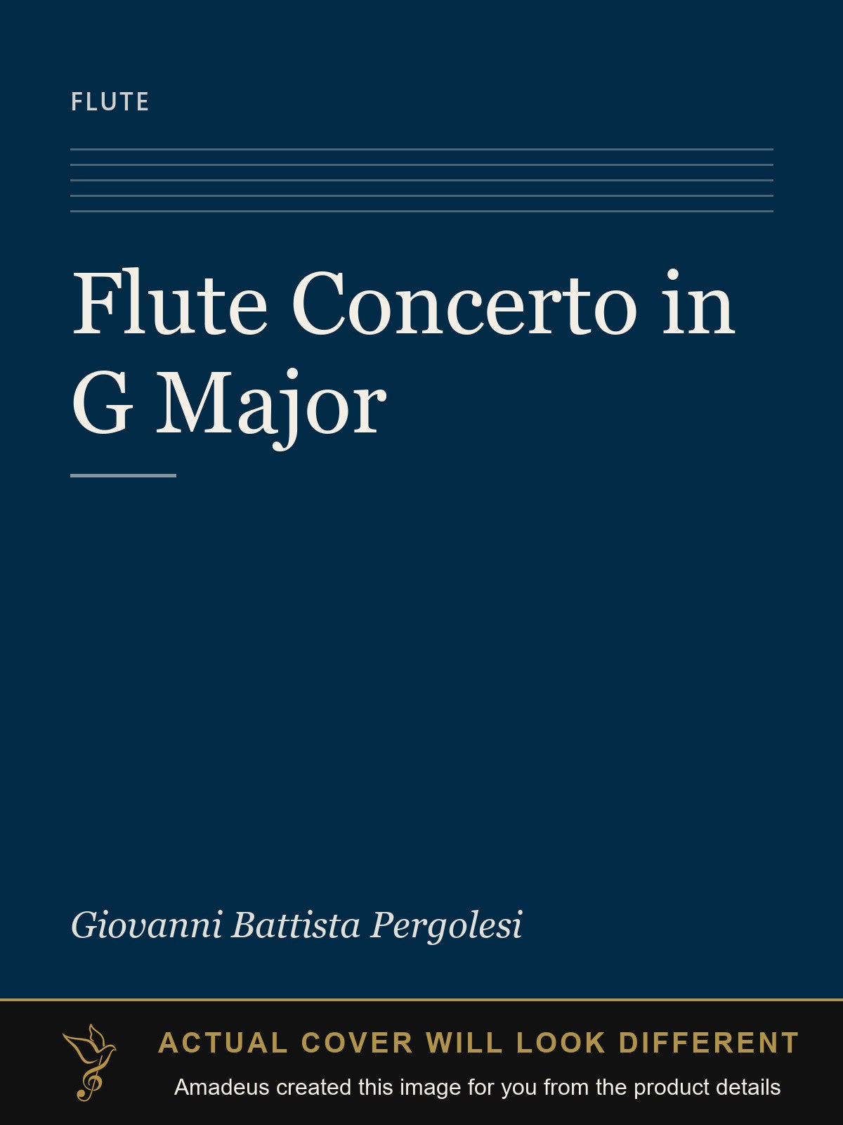 Flute Concerto in G Major - Amadeus created this image from the product details; the actual cover will look different