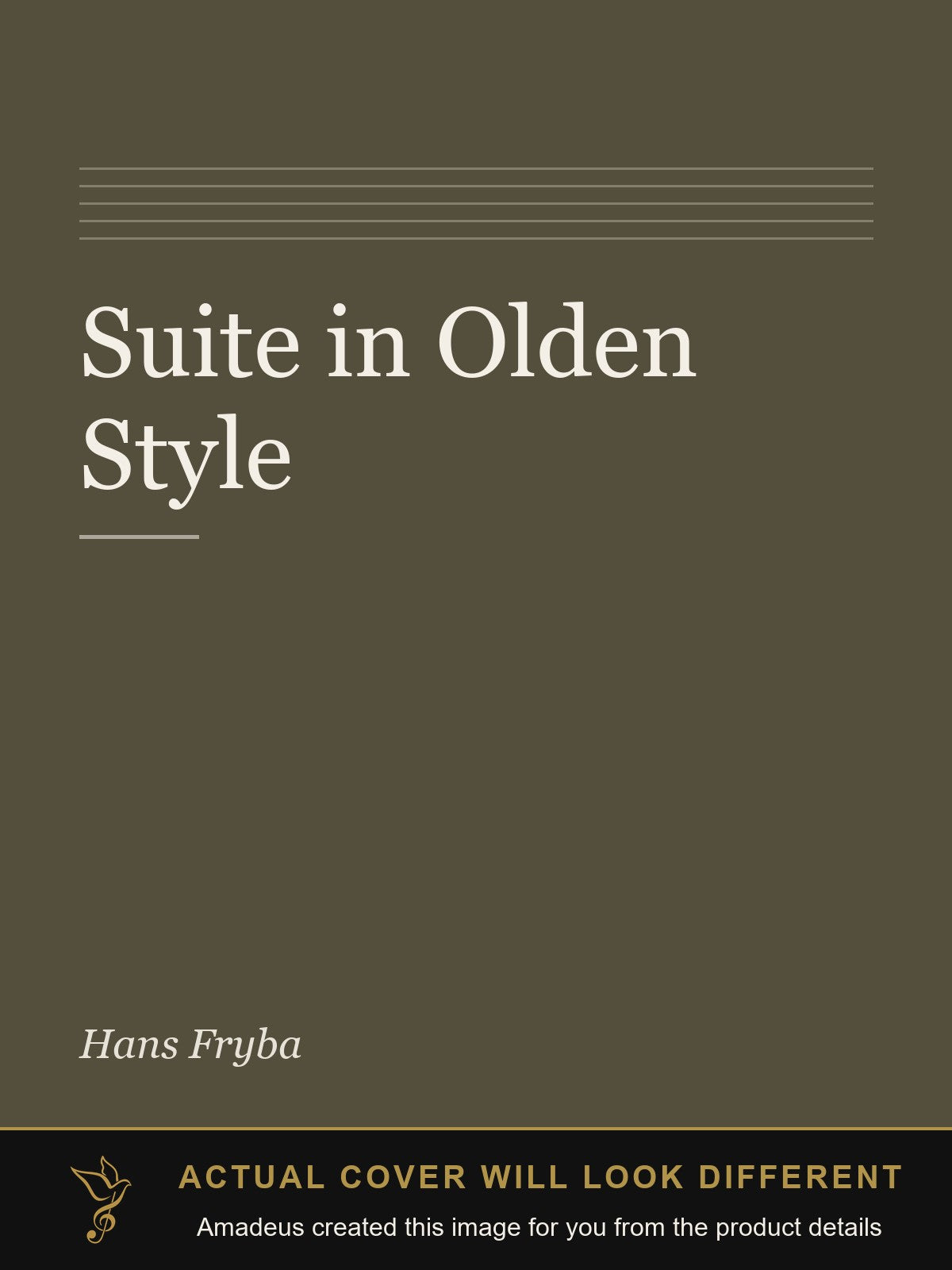 Suite in Olden Style - Amadeus created this image from the product details; the actual cover will look different