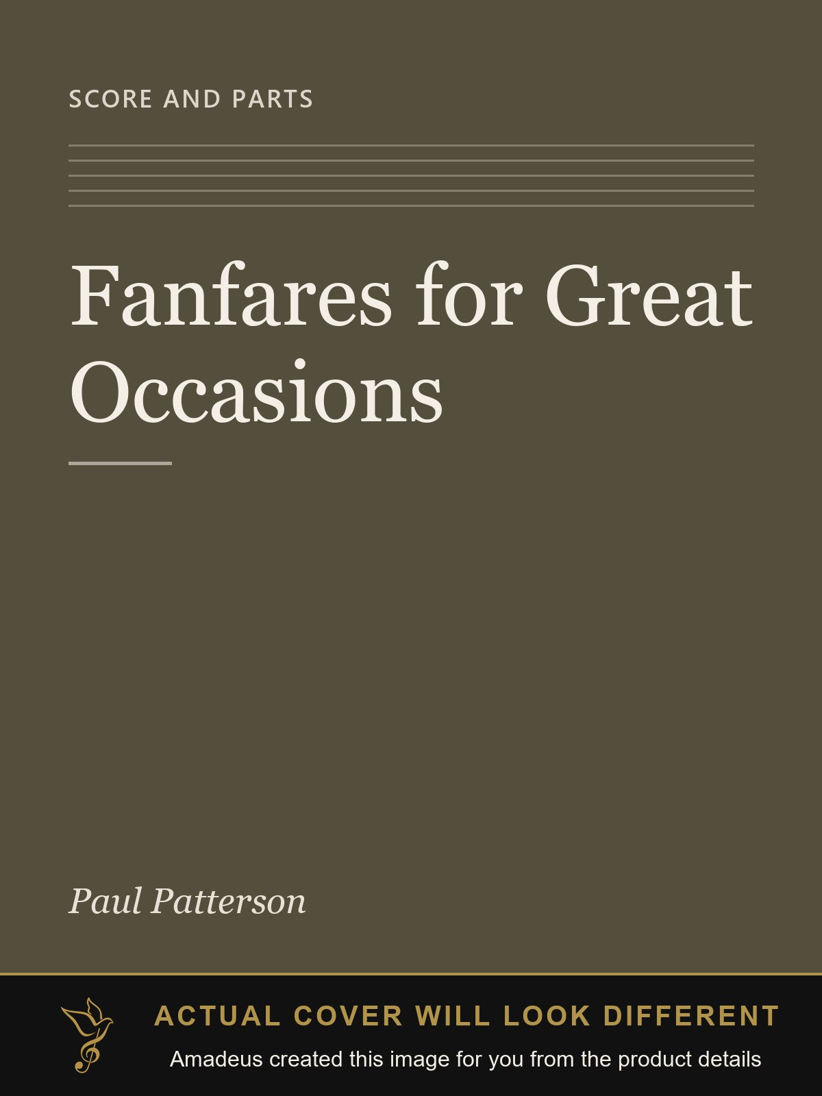 Fanfares for Great Occasions - Amadeus created this image from the product details; the actual cover will look different