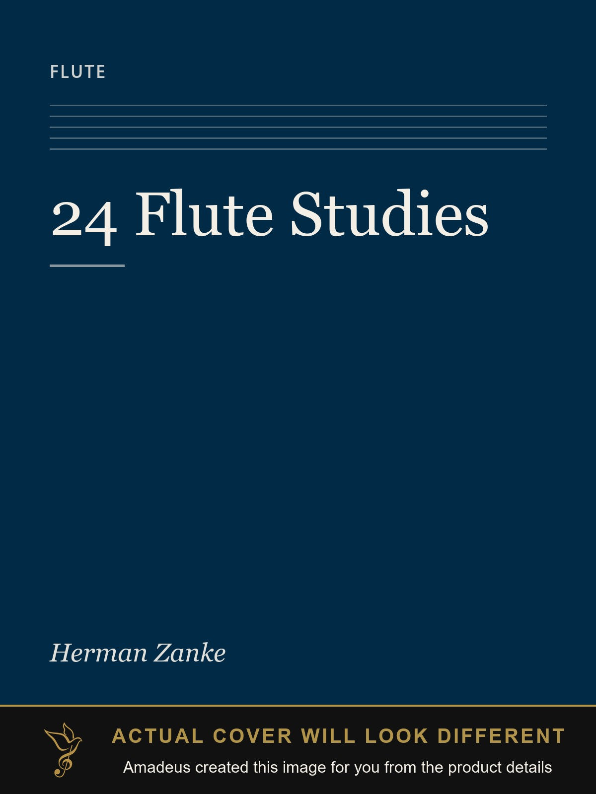24 Flute Studies - Amadeus created this image from the product details; the actual cover will look different