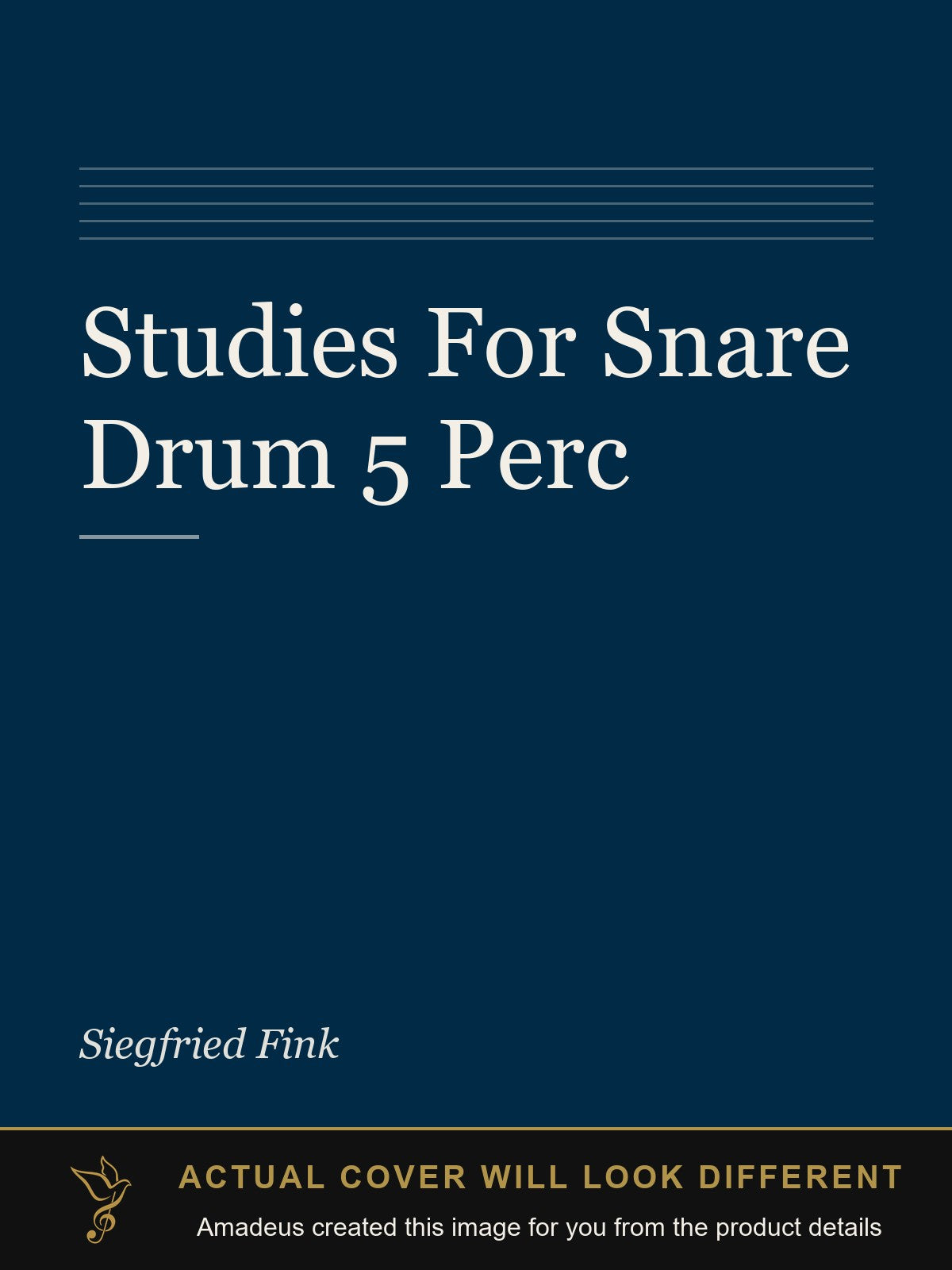 Studies For Snare Drum 5  Perc - Amadeus created this image from the product details; the actual cover will look different