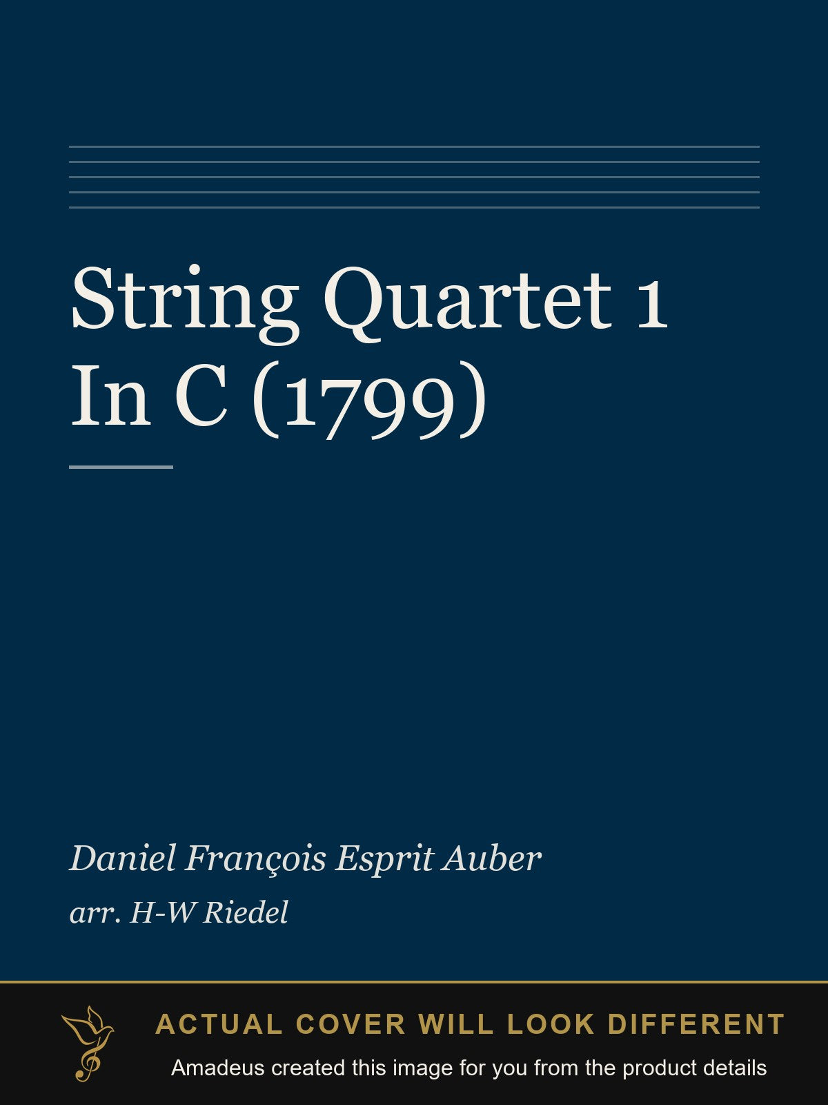 String Quartet 1 In C (1799) - Amadeus created this image from the product details; the actual cover will look different