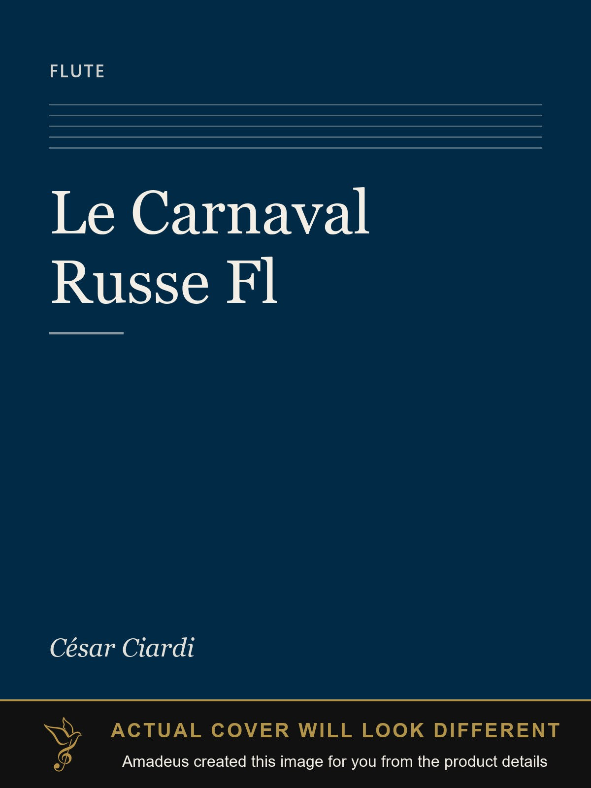 Le Carnaval Russe  Fl - Amadeus created this image from the product details; the actual cover will look different