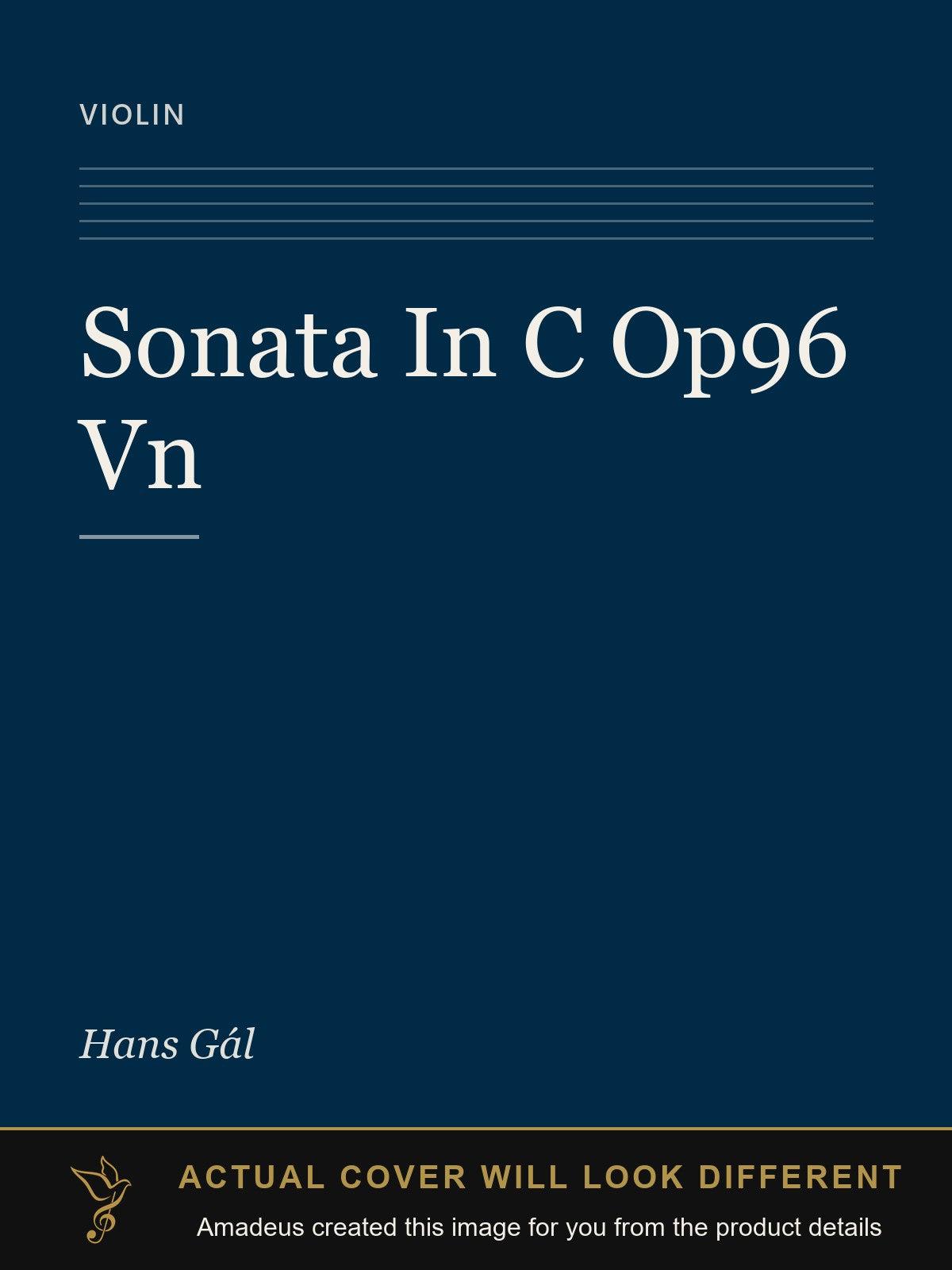 Sonata In C Op96  Vn - Amadeus created this image from the product details; the actual cover will look different
