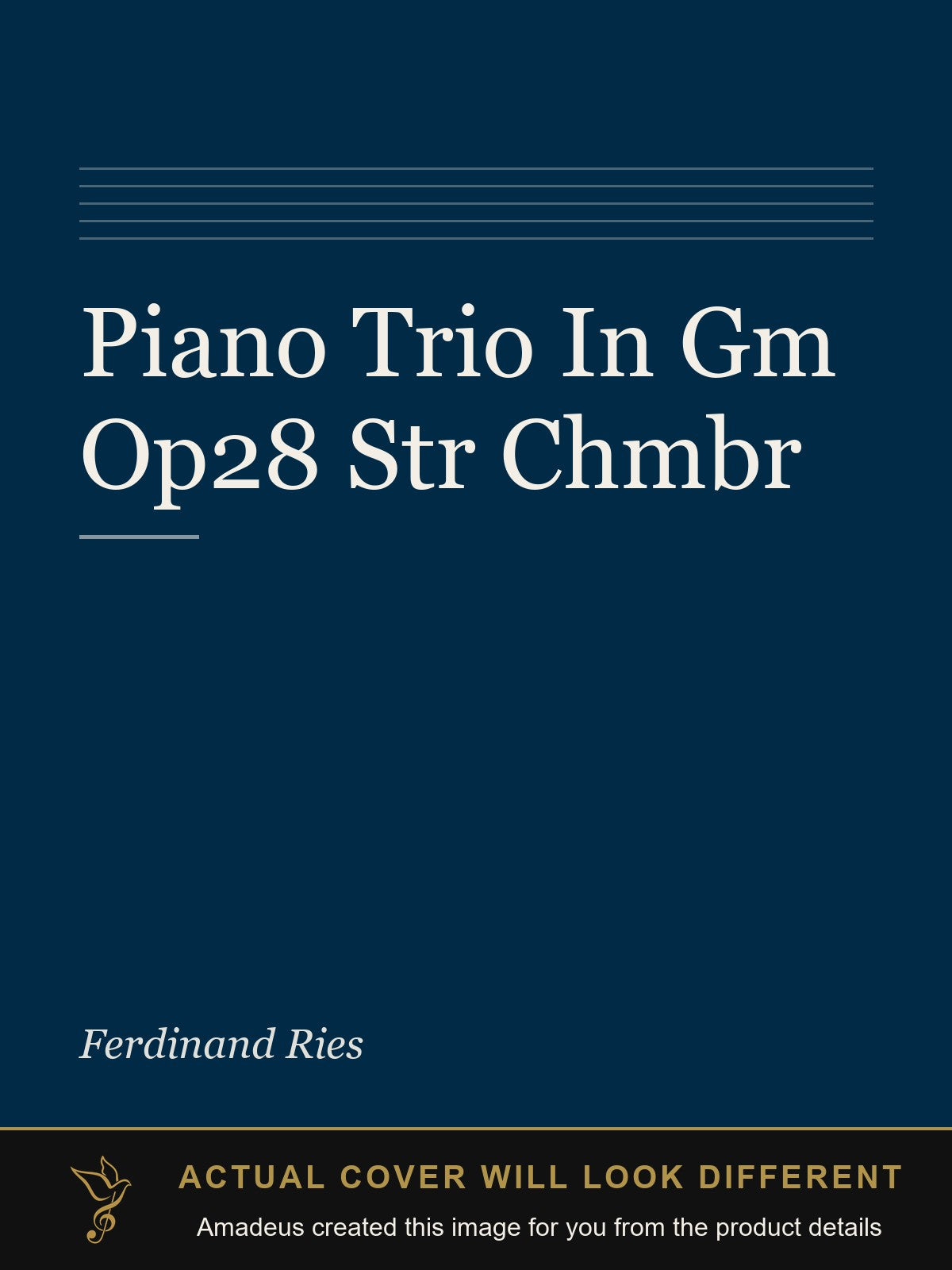 Piano Trio In Gm Op28  Str Chmbr - Amadeus created this image from the product details; the actual cover will look different