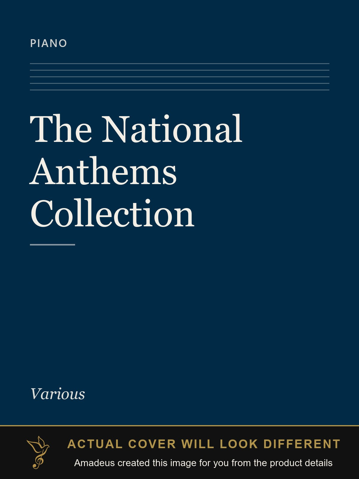 The National Anthems Collection - Amadeus created this image from the product details; the actual cover will look different