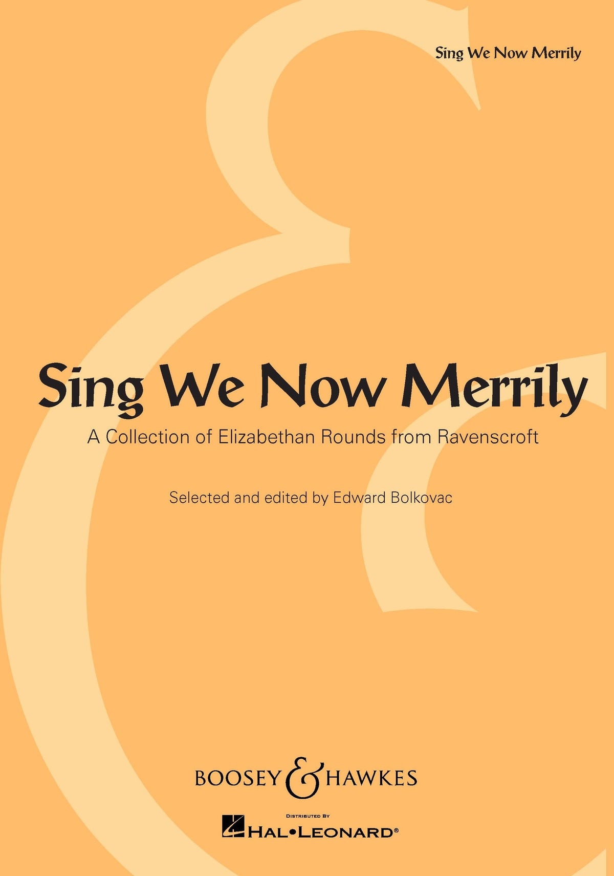 Product Cover for Sing We Now Merrily