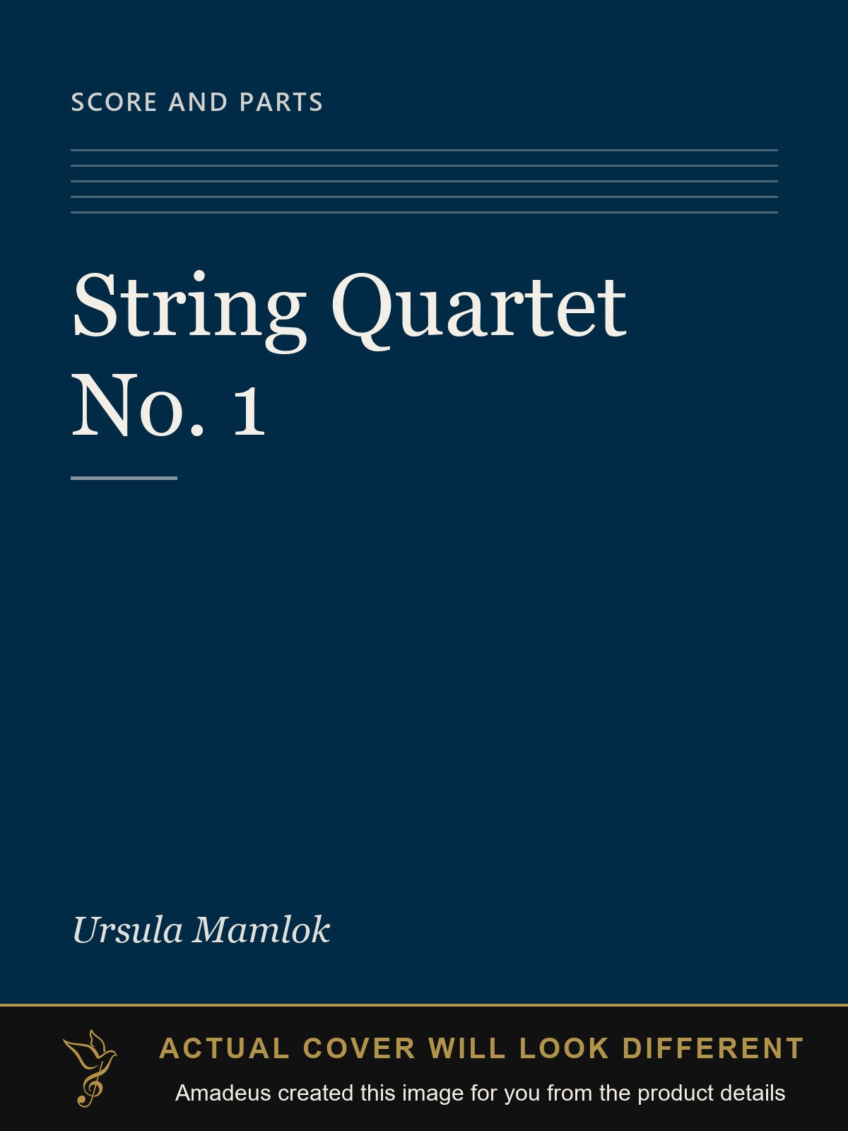String Quartet No. 1 - Amadeus created this image from the product details; the actual cover will look different