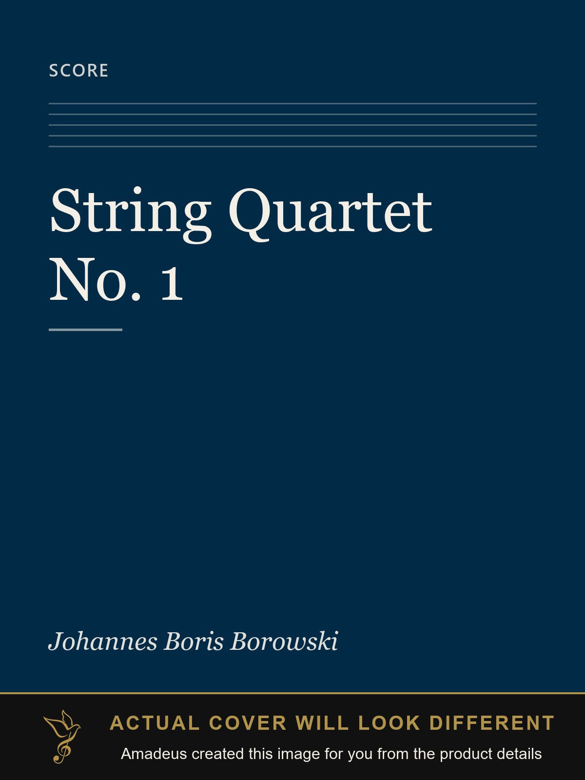 String Quartet No. 1 - Amadeus created this image from the product details; the actual cover will look different