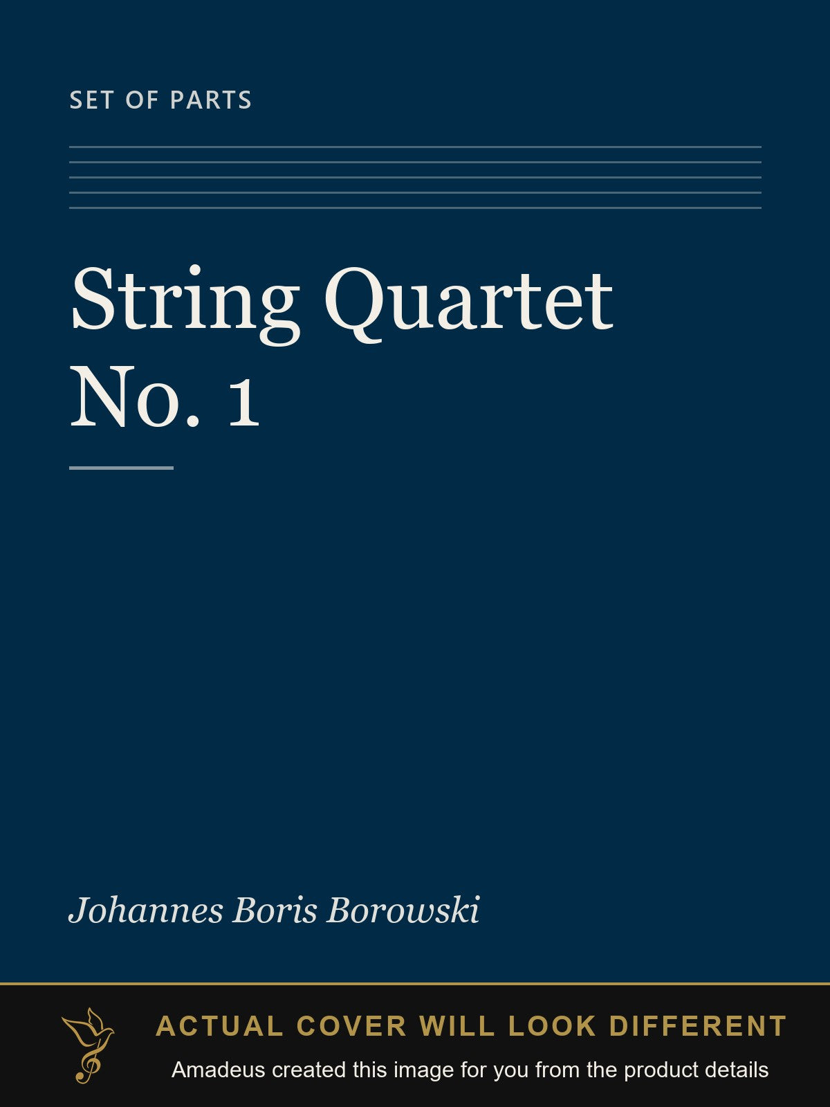 String Quartet No. 1 - Amadeus created this image from the product details; the actual cover will look different