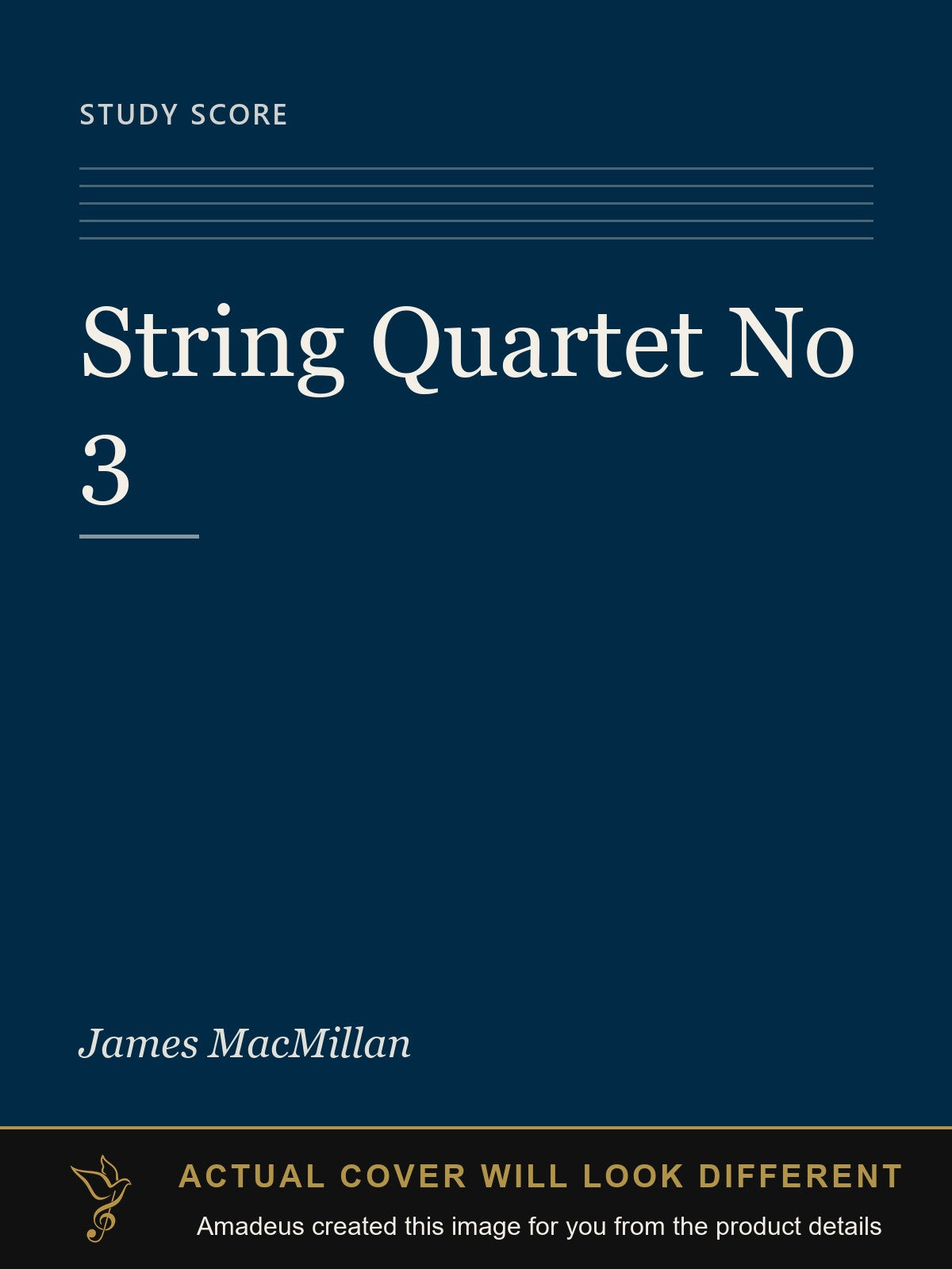 String Quartet No 3 - Amadeus created this image from the product details; the actual cover will look different