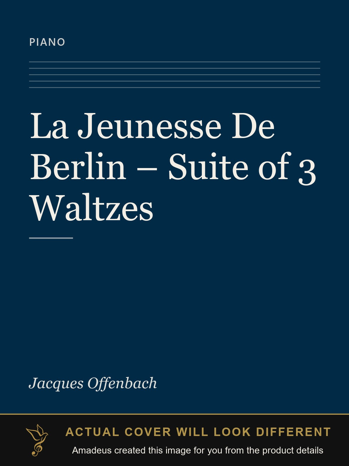 La Jeunesse De Berlin – Suite of 3 Waltzes - Amadeus created this image from the product details; the actual cover will look different