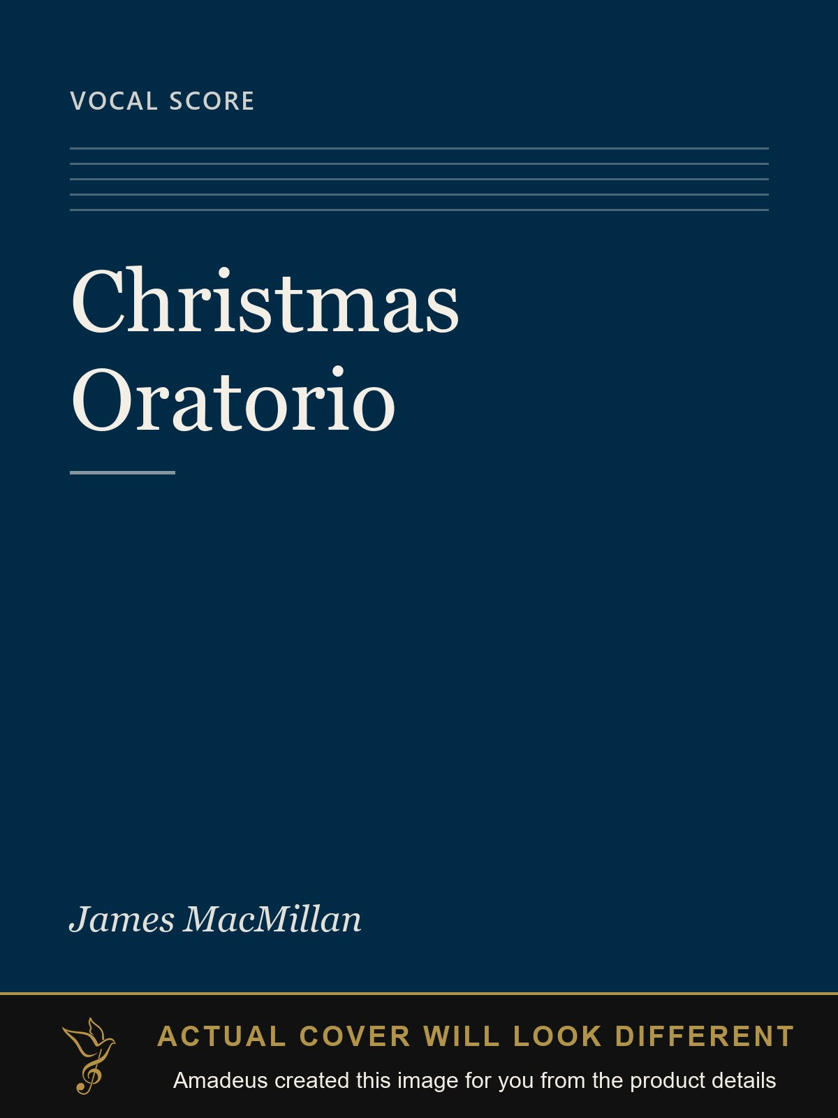 Christmas Oratorio - Amadeus created this image from the product details; the actual cover will look different