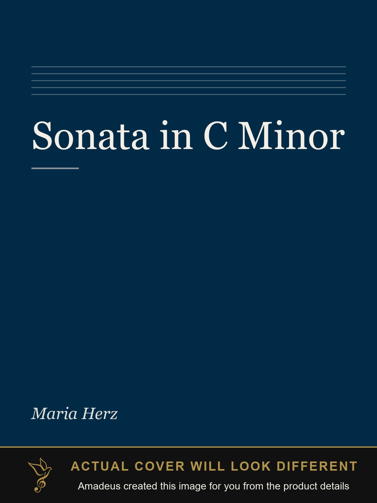 Sonata in C Minor - Amadeus created this image from the product details; the actual cover will look different