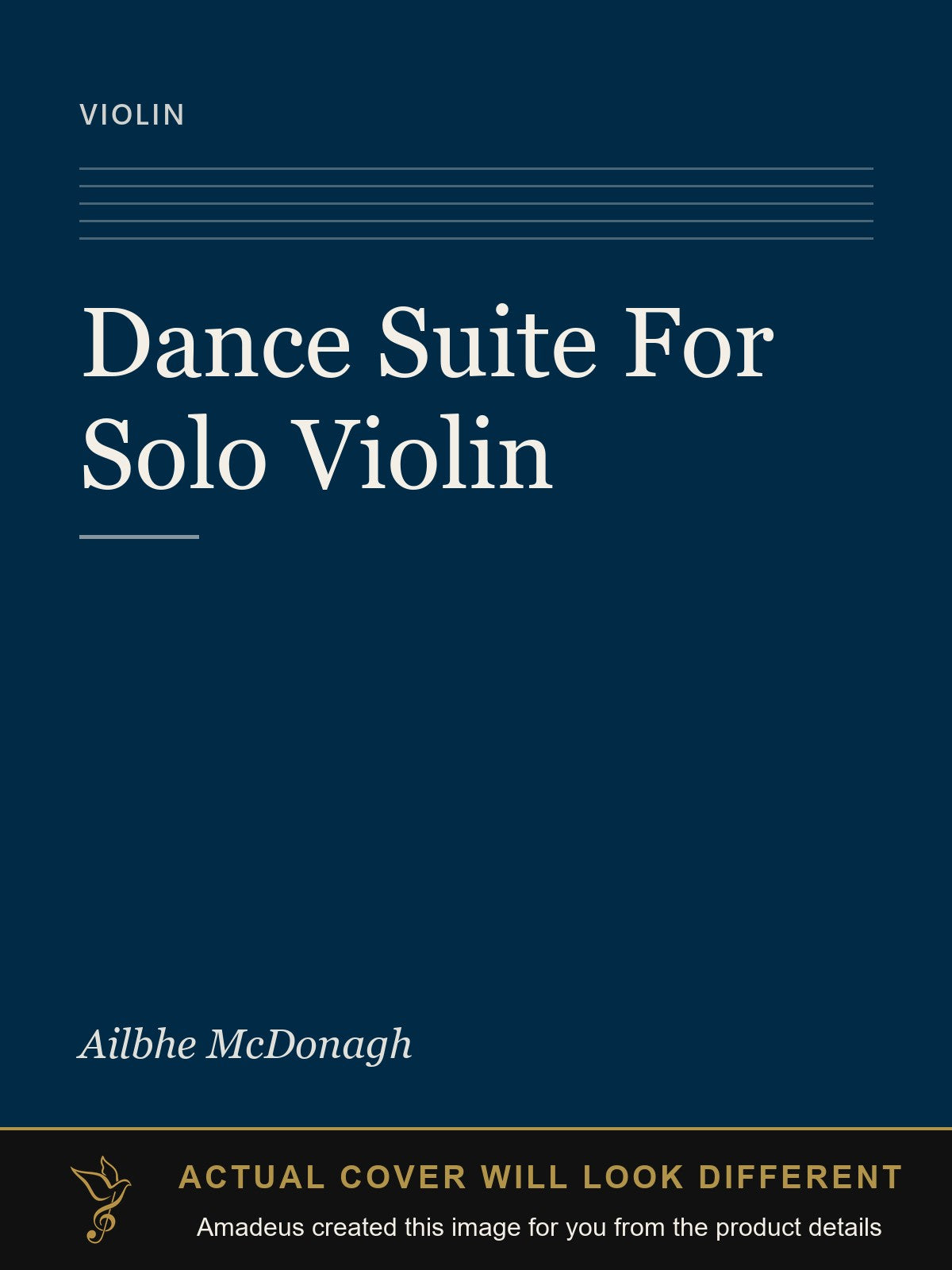 Dance Suite For Solo Violin - Amadeus created this image from the product details; the actual cover will look different