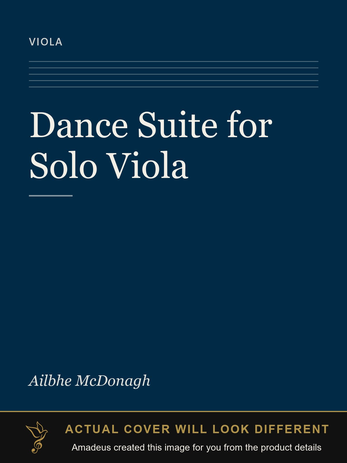 Dance Suite for Solo Viola - Amadeus created this image from the product details; the actual cover will look different