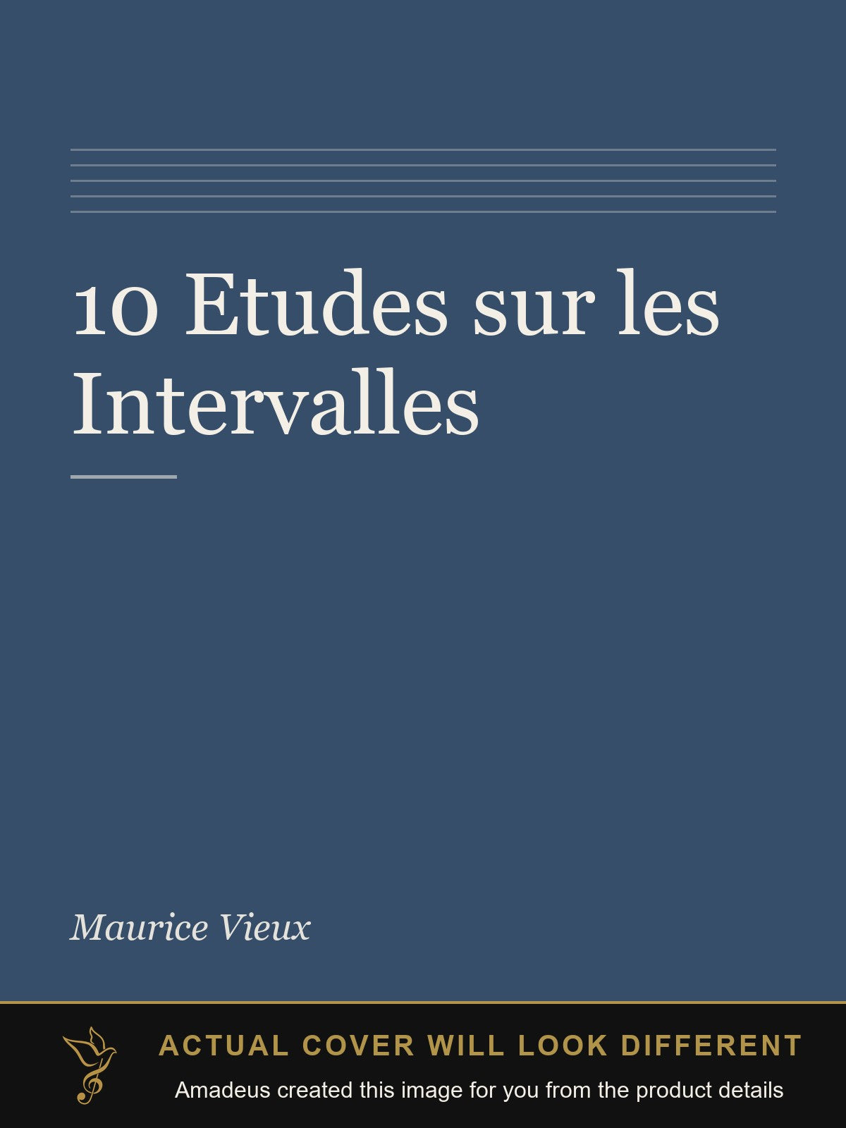 10 Etudes sur les Intervalles - Amadeus created this image from the product details; the actual cover will look different