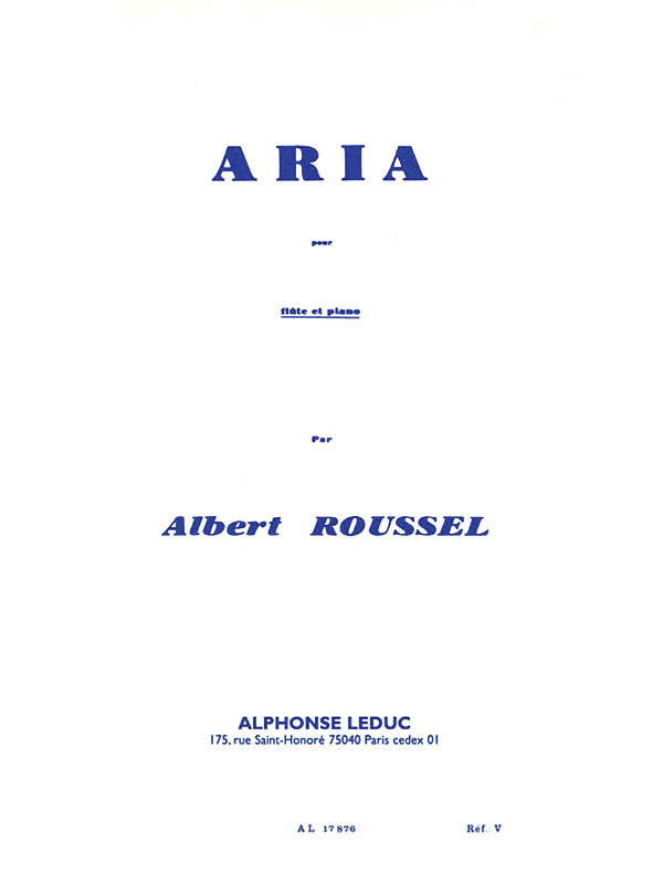 Product Cover for Aria pour Flute et Piano