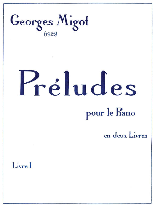 Product Cover for Preludes pour le Piano – Volume 1