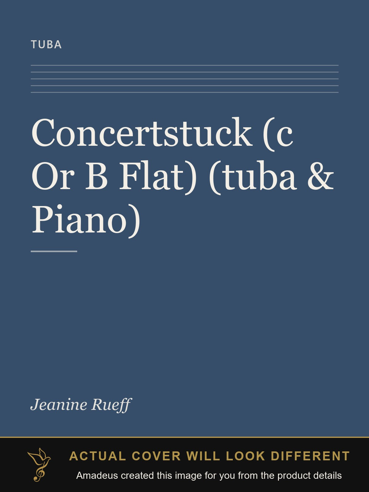 Concertstuck (c Or B Flat) (tuba & Piano) - Amadeus created this image from the product details; the actual cover will look different