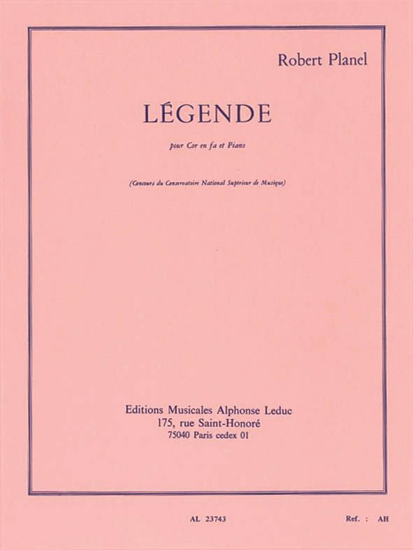Product Cover for Legende (horn & Piano)
