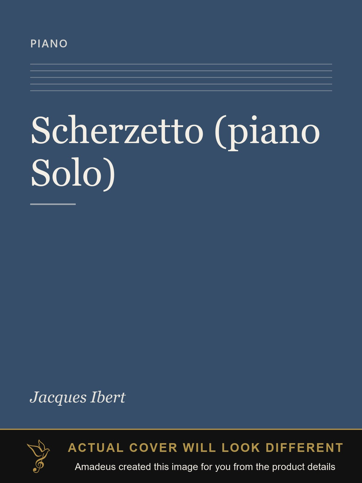 Scherzetto (piano Solo) - Amadeus created this image from the product details; the actual cover will look different