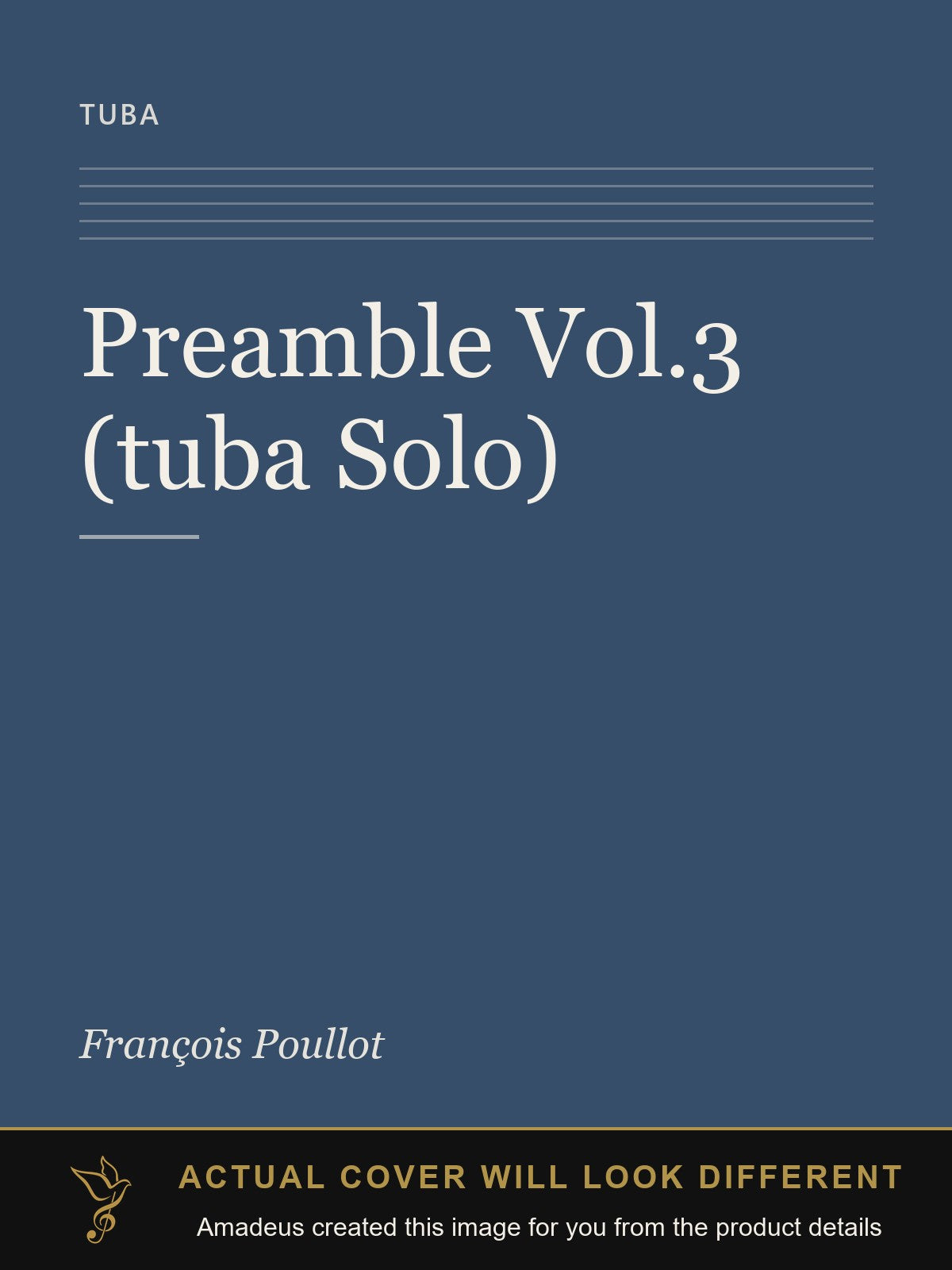 Preamble Vol.3 (tuba Solo) - Amadeus created this image from the product details; the actual cover will look different